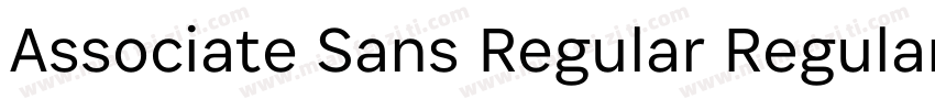 Associate Sans Regular Regular字体转换